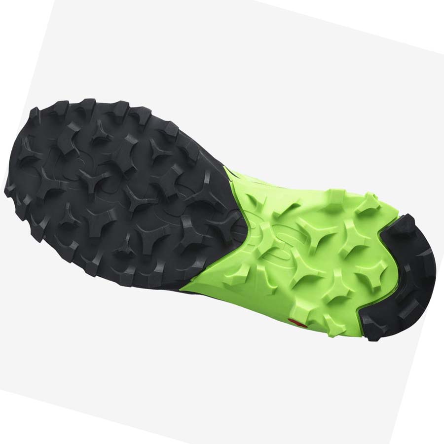 Tenis Para Trail Running Salomon MADCROSS Hombre Negros Verdes | MX 3532XYU